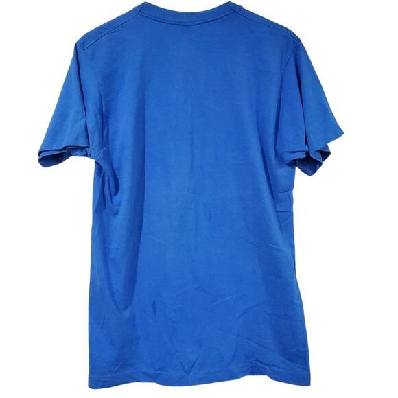 Vintage New Orleans T-Shirt Mens Large Blue Saxophone 90s Mardi Gras Streetwear - Picture 3 of 9